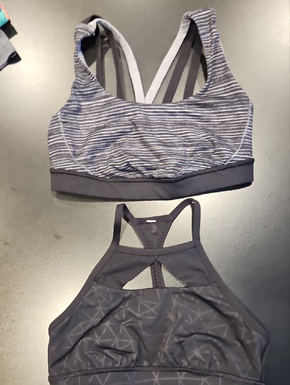 lululemon athletica Black Strappy Back Sports Bras